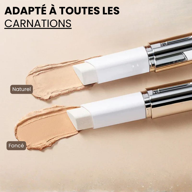 Fond de teint 2-en-1 avec pinceau intégré