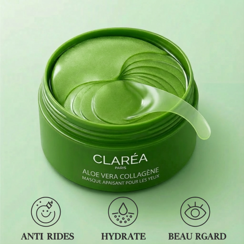 Patchs Anti-Cernes à l'Aloe Vera - Idéal pour cernes, poches et regard fatigué